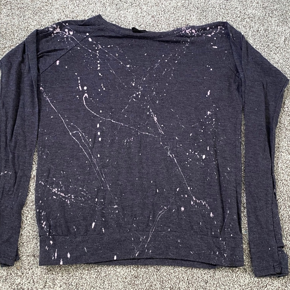 Dark grey and white long sleeve